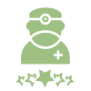 grünes Arzt-Icon